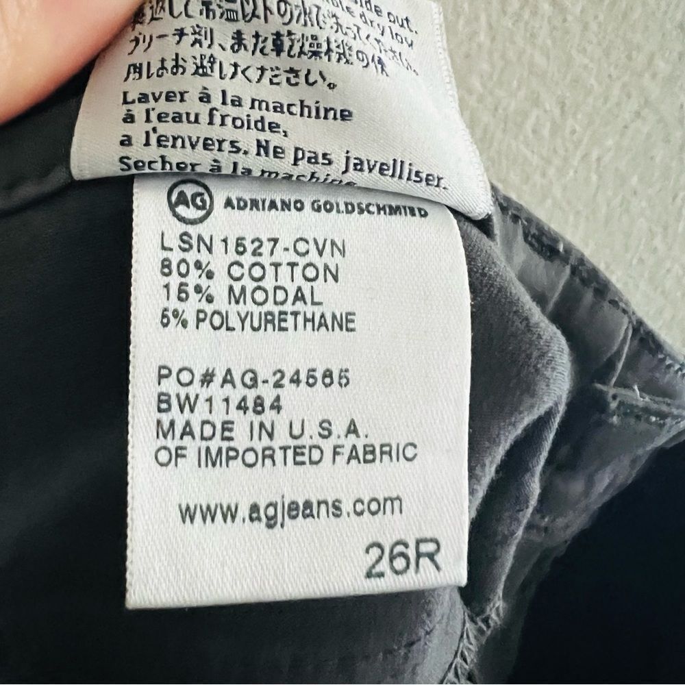 ADRIANO GOLDSCHMIED AG Women's Brown Zip Up Legging Ankle Skinny Jeans Size 26R - Picture 8 of 10